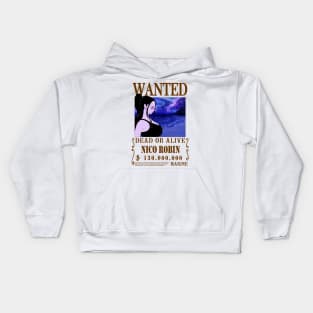 Nico Robin One Piece Wanted Kids Hoodie